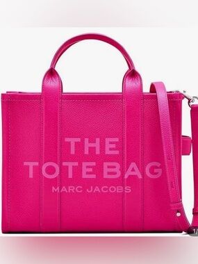 NWT Marc Jacobs “The Tote Bag” MEDIUM Hot Pink Leather